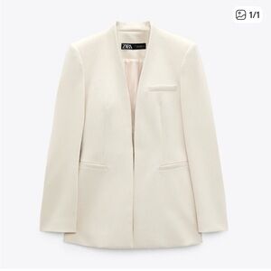 Zara Women's Elegant Off-White Blazer NWOT